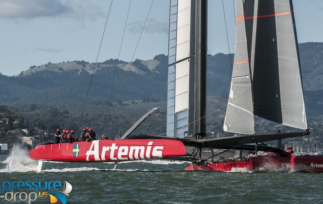 Artemis Racing - San Francisco - February 8, 2013 © Erik Simonson www.pressure-drop.us http://www.pressure-drop.us